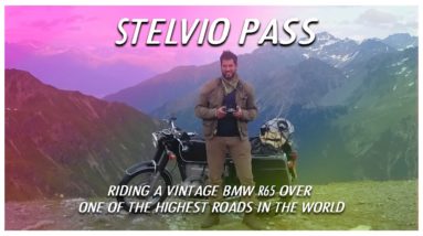 The most beautiful road in the world - Stelvio Pass (on a BMW R65 vintage motorcycle)